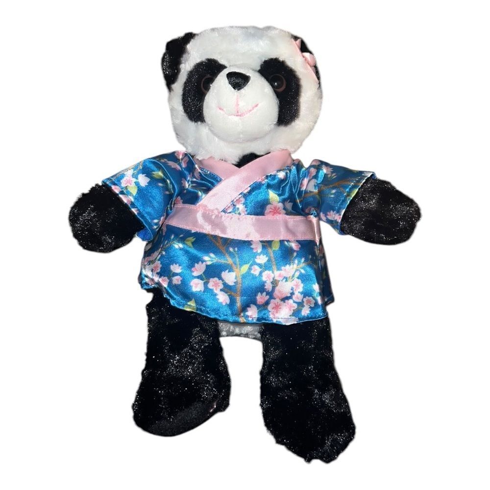 Gund Smithsonian Cherry Blossom 10” Plush Panda Bear Stuffed in Kimono